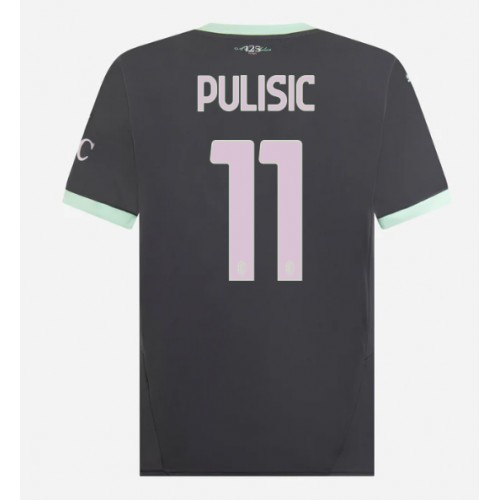 Dres AC Milan Christian Pulisic #11 Rezervni 2024-25 Kratak Rukav